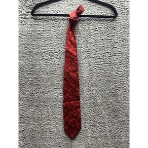Ermenegildo Zegna Men's Floral Pattern‎ Jacquard Silk Neck Tie Red